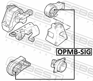 Mounting, engine OPMB-SIG
