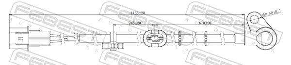 Sensor, wheel speed 04606-001