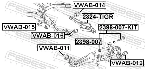 Nut, kingpin 2398-007