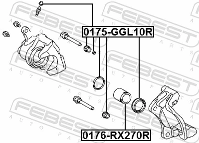 Repair Kit, brake caliper 0175-GGL10R