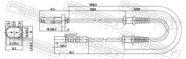 Sensor, wheel speed 16606-006