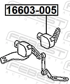 Sensor, headlight levelling 16603-005