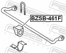 FEBEST BZSB-461F Mounting, stabiliser bar