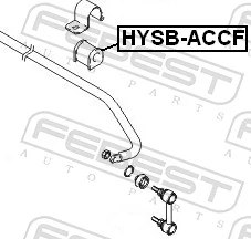 Mounting, stabiliser bar HYSB-ACCF