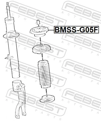 FEBEST BMSS-G05F Suspension Strut Support Mount