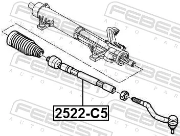FEBEST 2522-C5 Inner Tie Rod