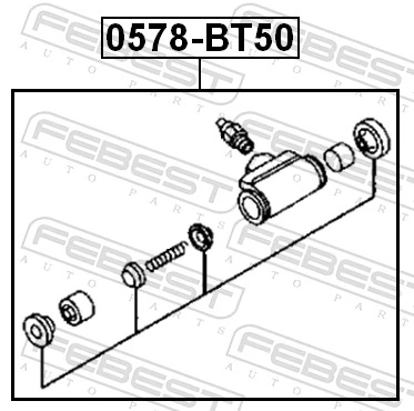 Wheel Brake Cylinder 0578-BT50