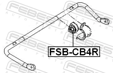 Mounting, stabiliser bar FSB-CB4R