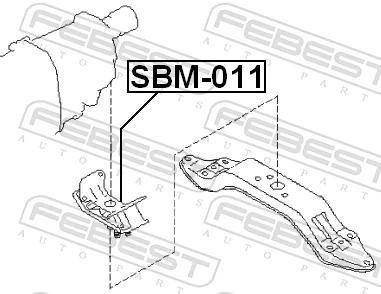FEBEST SBM-011 Mounting, engine