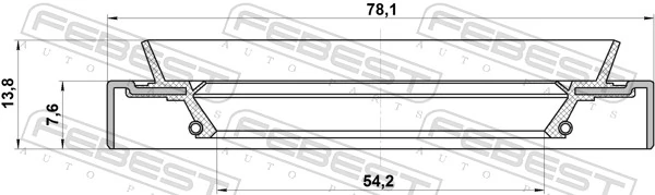 FEBEST 95HDY-56780814X Seal Ring, wheel hub