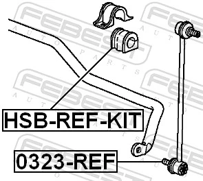 Link/Coupling Rod, stabiliser bar 0323-REF