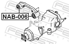 FEBEST NAB-006 Mounting, differential