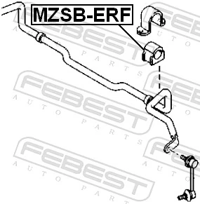 FEBEST MZSB-ERF Mounting, stabiliser bar