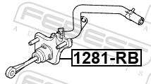 Master Cylinder, clutch 1281-RB