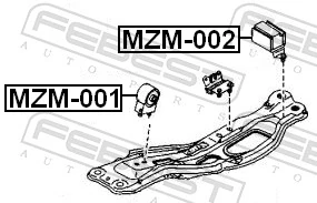 FEBEST MZM-001 Mounting, engine