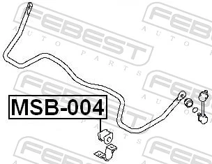 FEBEST MSB-004 Mounting, stabiliser bar