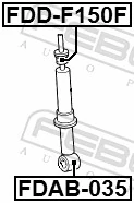 FEBEST FDAB-035 Bush, shock absorber