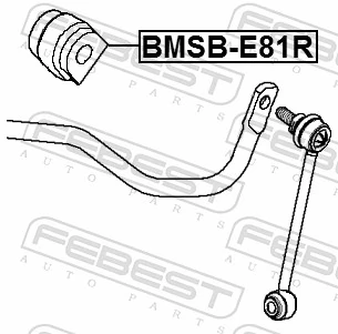 Mounting, stabiliser bar BMSB-E81R