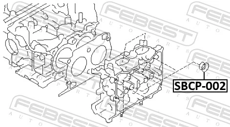 FEBEST SBCP-002 Seal Ring, spark plug shaft