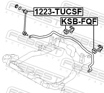Mounting, stabiliser bar KSB-FQF