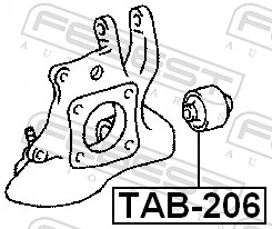 Mounting, control/trailing arm TAB-206