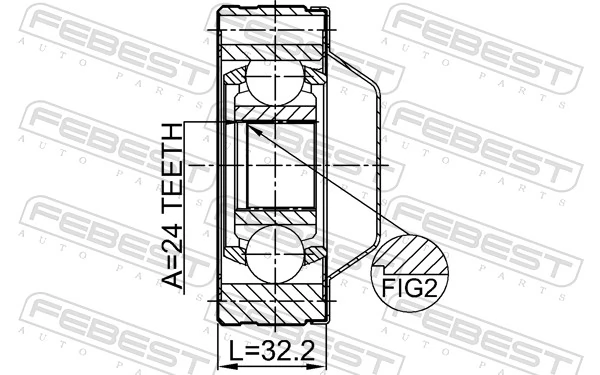 Joint, propshaft 1211-TERSHA