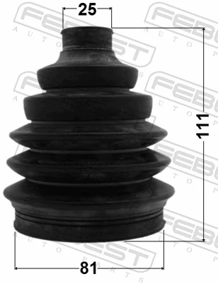 FEBEST 2217P-SPOR Bellow Kit, drive shaft