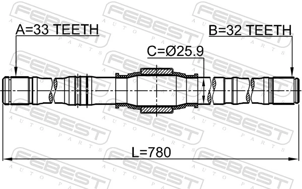Drive Shaft 0412-DJRH