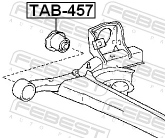Bushing, axle beam TAB-457