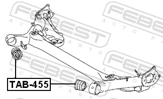Bushing, axle beam TAB-455