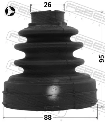 Bellow, drive shaft 2115-CA220LHT