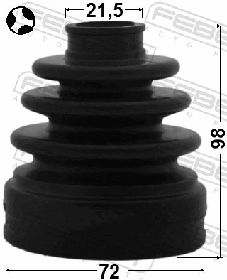 Bellow, drive shaft 1215-SOLT