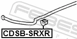 FEBEST CDSB-SRXR Mounting, stabiliser bar