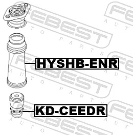 Rubber Buffer, suspension KD-CEEDR