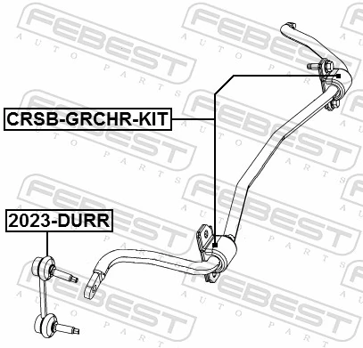 FEBEST 2023-DURR Link/Coupling Rod, stabiliser bar