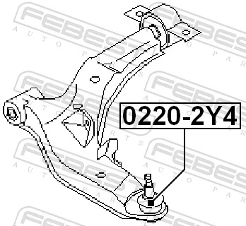 FEBEST 0220-2Y4 Ball Joint