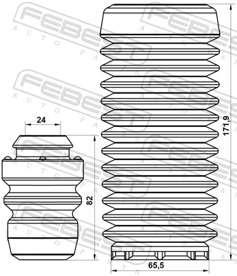 Dust Cover Kit, shock absorber FDSHB-FSTVIF-KIT