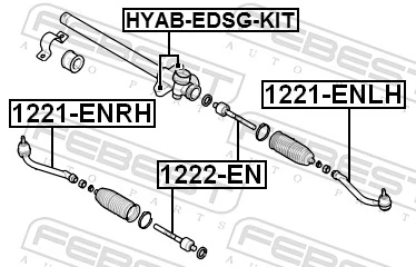Mounting, steering gear HYAB-EDSG-KIT