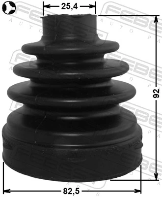 Bellow, drive shaft 2715-S80T