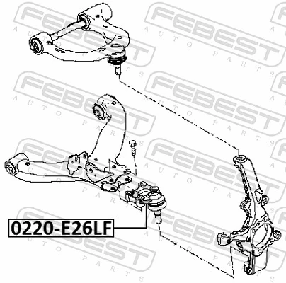 FEBEST 0220-E26LF Ball Joint