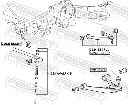 FEBEST 3220-K2LF Ball Joint