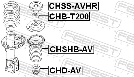 Suspension Strut Support Mount CHSS-AVHR