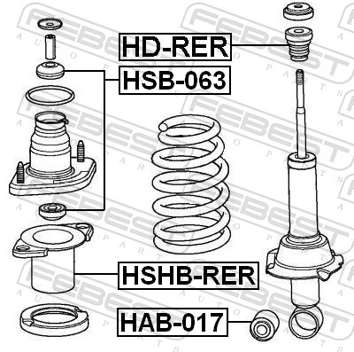 Protective Cap/Bellow, shock absorber HSHB-RER