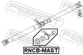 Bearing, propshaft centre bearing RNCB-MAST