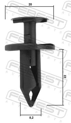 Clip, trim/protection strip 88570-161