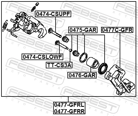 Brake Caliper Bracket Set 0477C-GFR