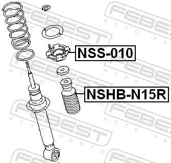 Protective Cap/Bellow, shock absorber NSHB-N15R