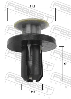 FEBEST 88570-094 Clip, trim/protection strip