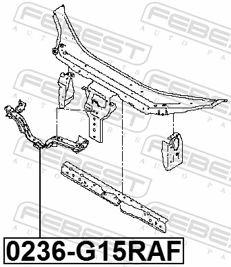 FEBEST 0236-G15RAF Radiator Support