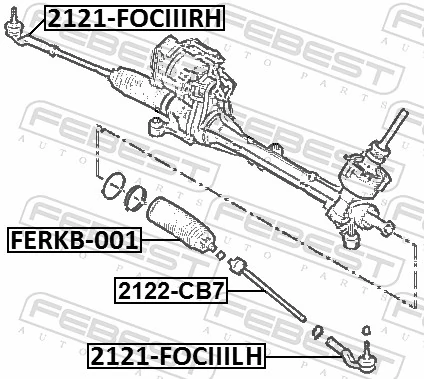 Tie Rod End 2121-FOCIIIRH